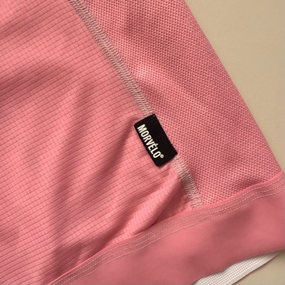 Morvelo Women’s Cycling Jersey Shirt Blue Pink White Short Sleeve M - Picture 3 of 4